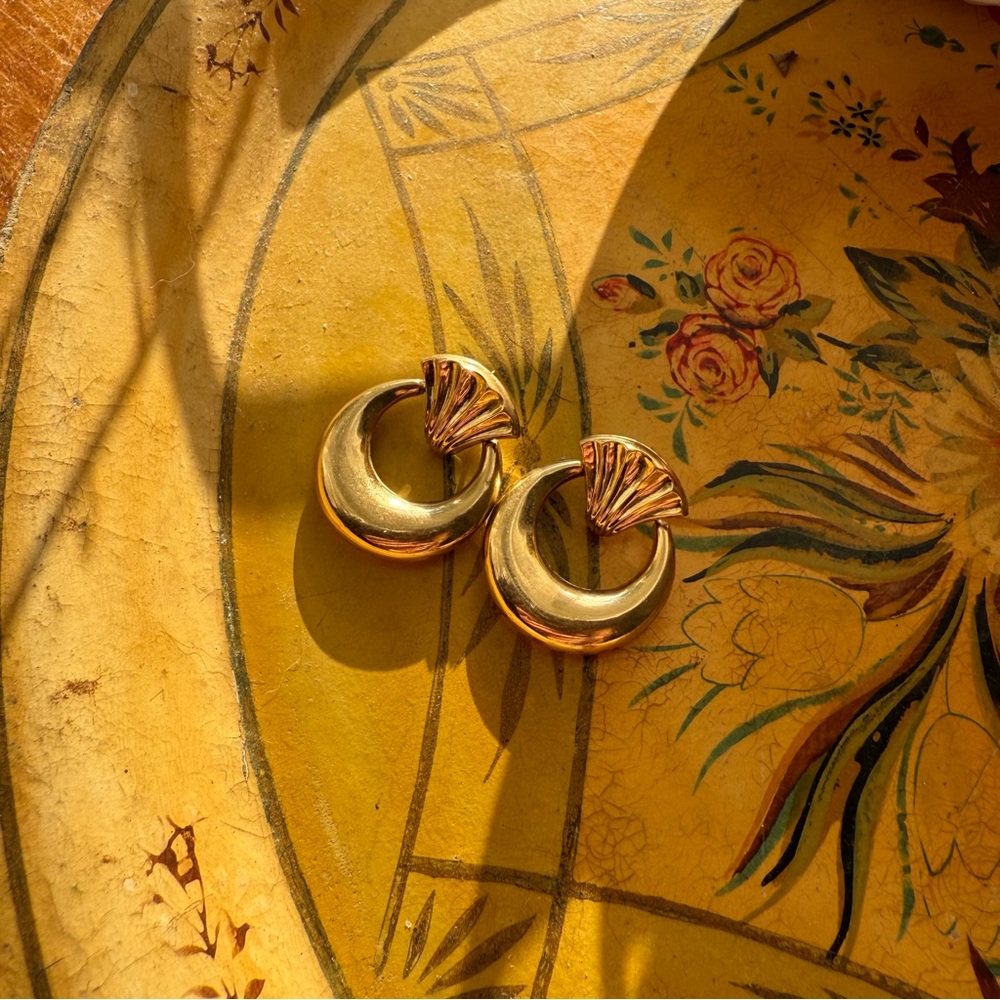 Vintage Carla 14K Gold-Filled Door Knocker Earrings